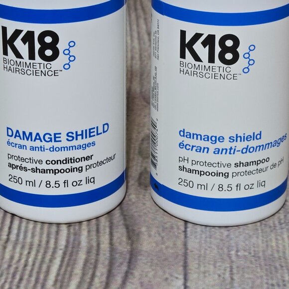 K18 Biomimetic Hairscience Damage Shield Shampoo & Conditioner Set 8.5 Oz NEW - Picture 3 of 5